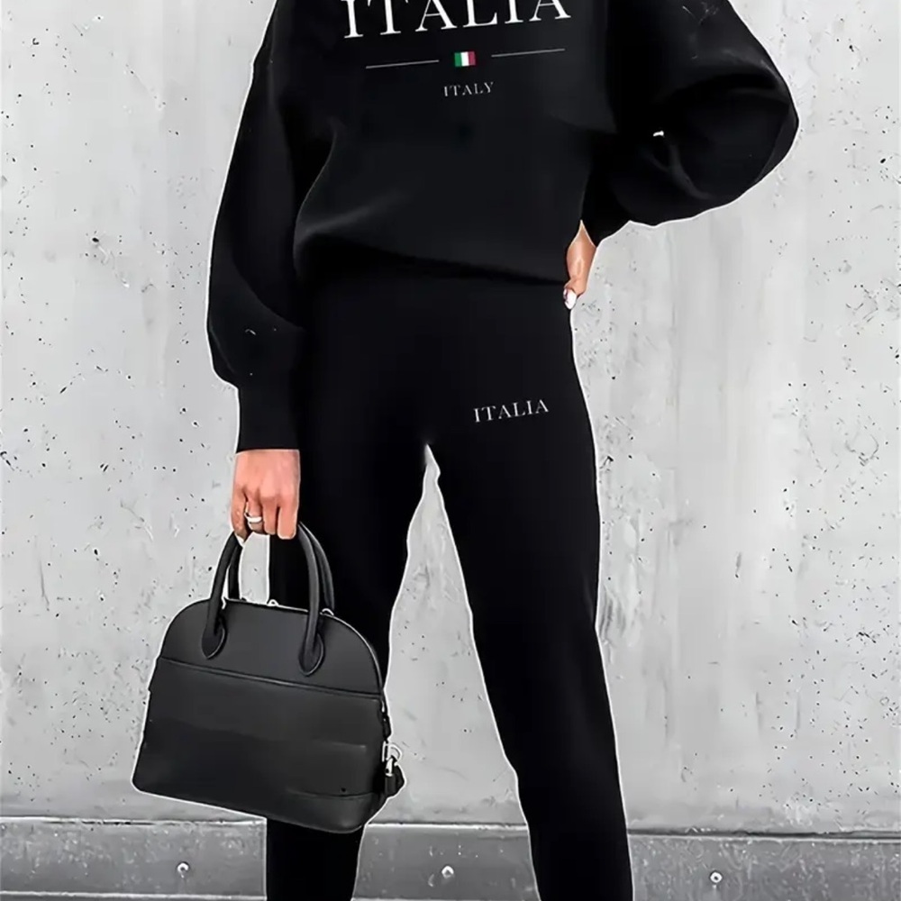 Black Italina Women's Pants
